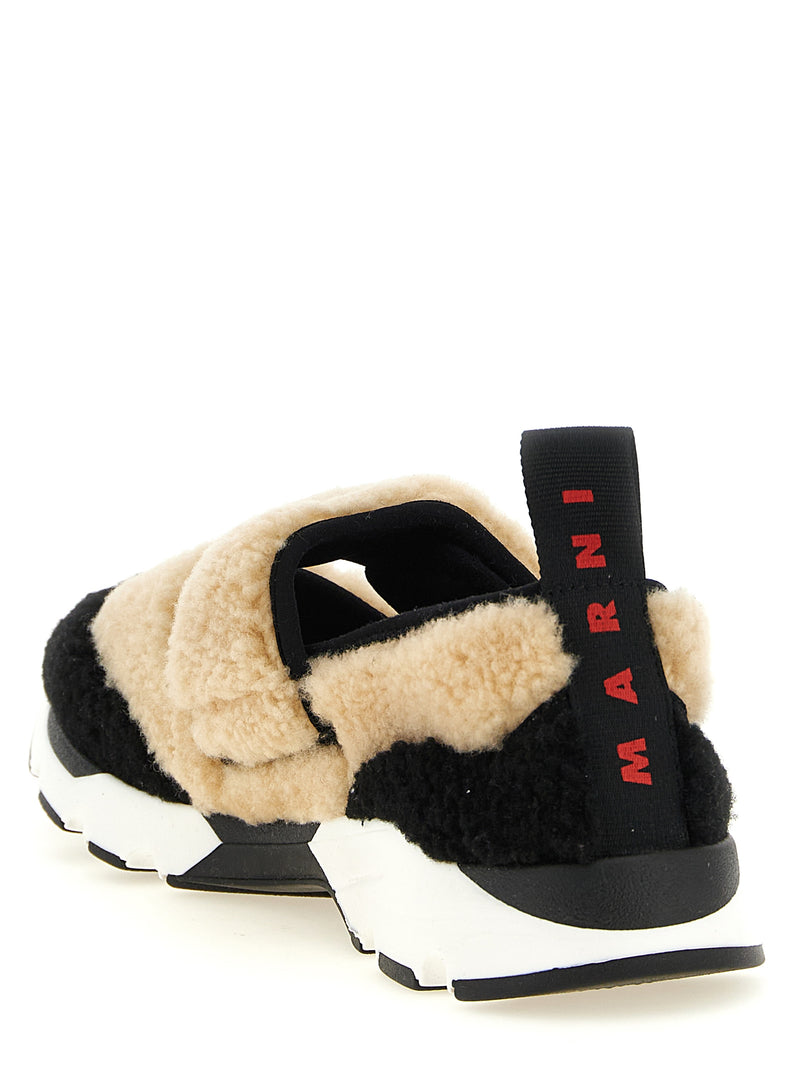 Marni Bicolor Lamb Leather Chunky Sneakers for Women