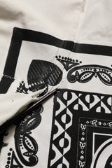 Dolce & Gabbana White Bandana Print Cotton CrewNeck T-shirt