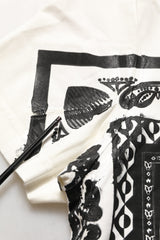 Dolce & Gabbana White Bandana Print Cotton Crew Neck T-shirt