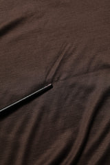 Dolce & Gabbana Brown Silk Crew Neck Short Sleeves T-shirt