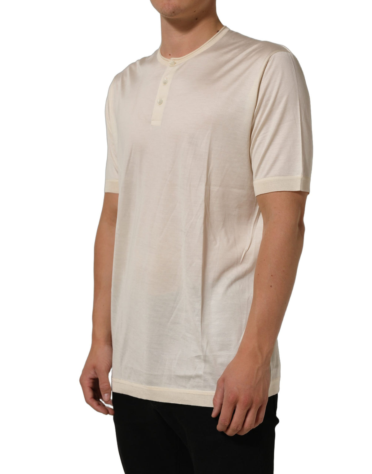 Dolce & Gabbana White Short Sleeve Collared Polo T-shirt