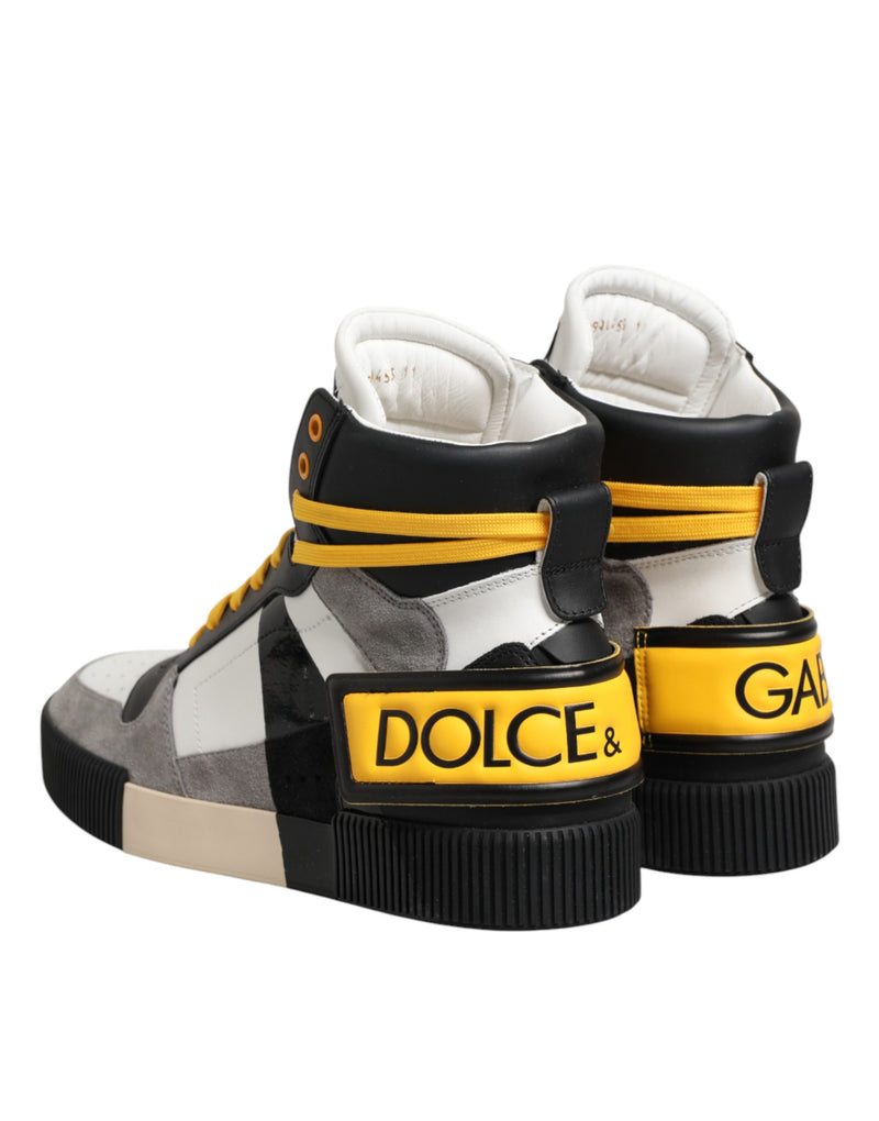 Dolce & Gabbana Milano 1984 Multicolor High Top Sneakers