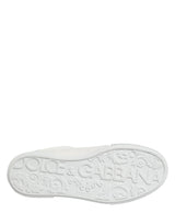 Dolce & Gabbana White Miami Leather Low Top Men Sneakers Shoes