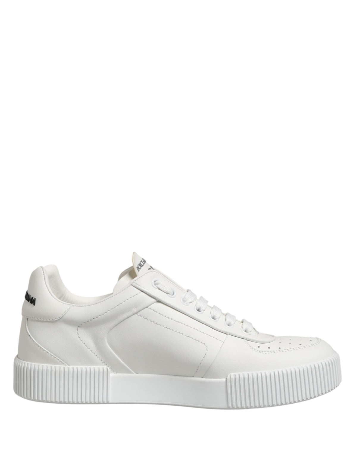 Dolce & Gabbana White Miami Leather Low Top Men Sneakers Shoes