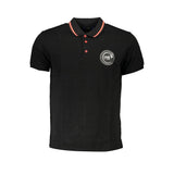 Cavalli Class Black Cotton Men's Polo Shirt