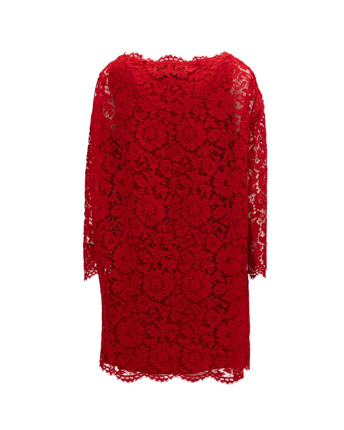 Valentino Garavani Red Lace Short Dress