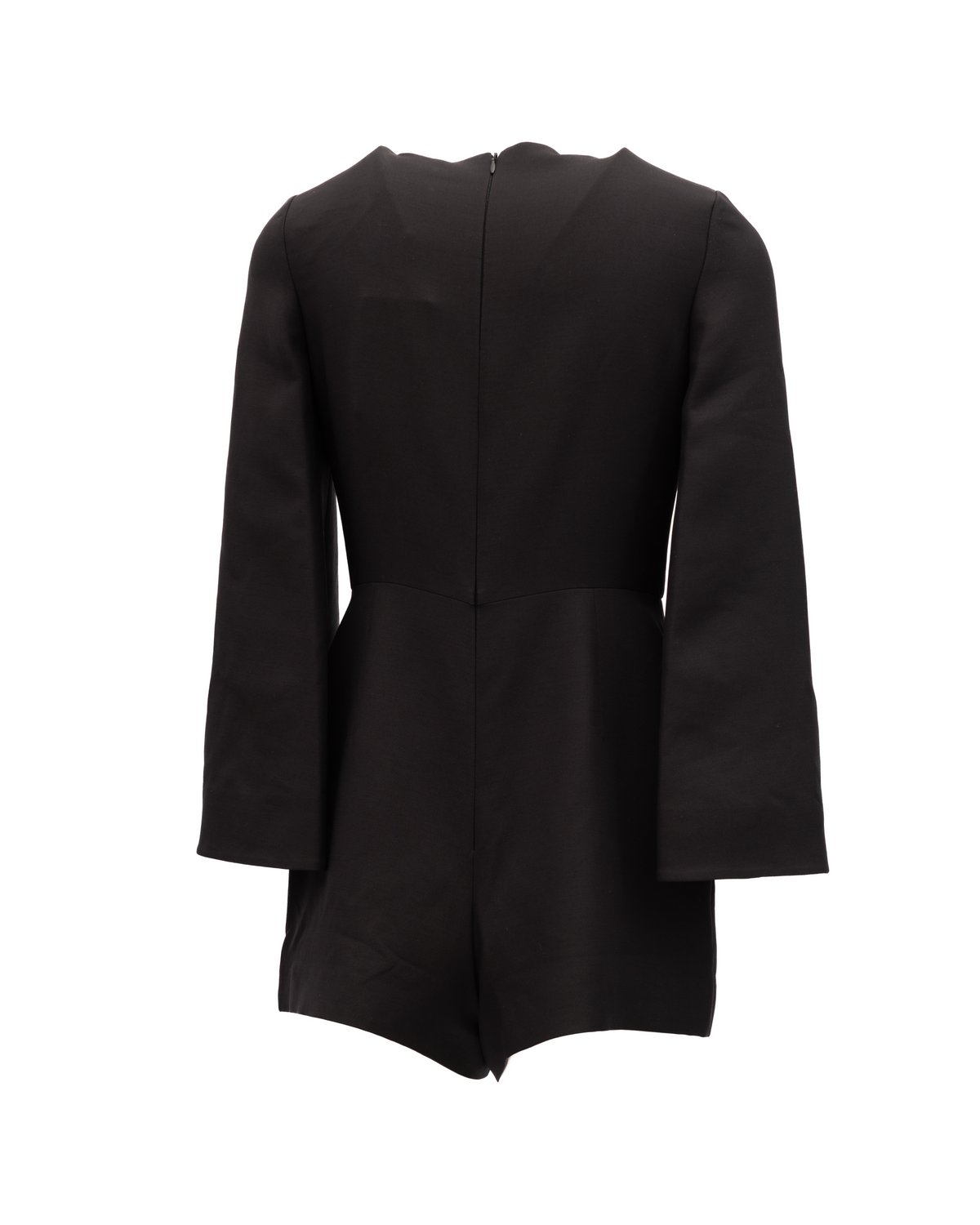 Valentino Garavani Robe Mini Noire à Manches Évasées
