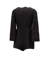 Valentino Garavani Robe Mini Noire à Manches Évasées