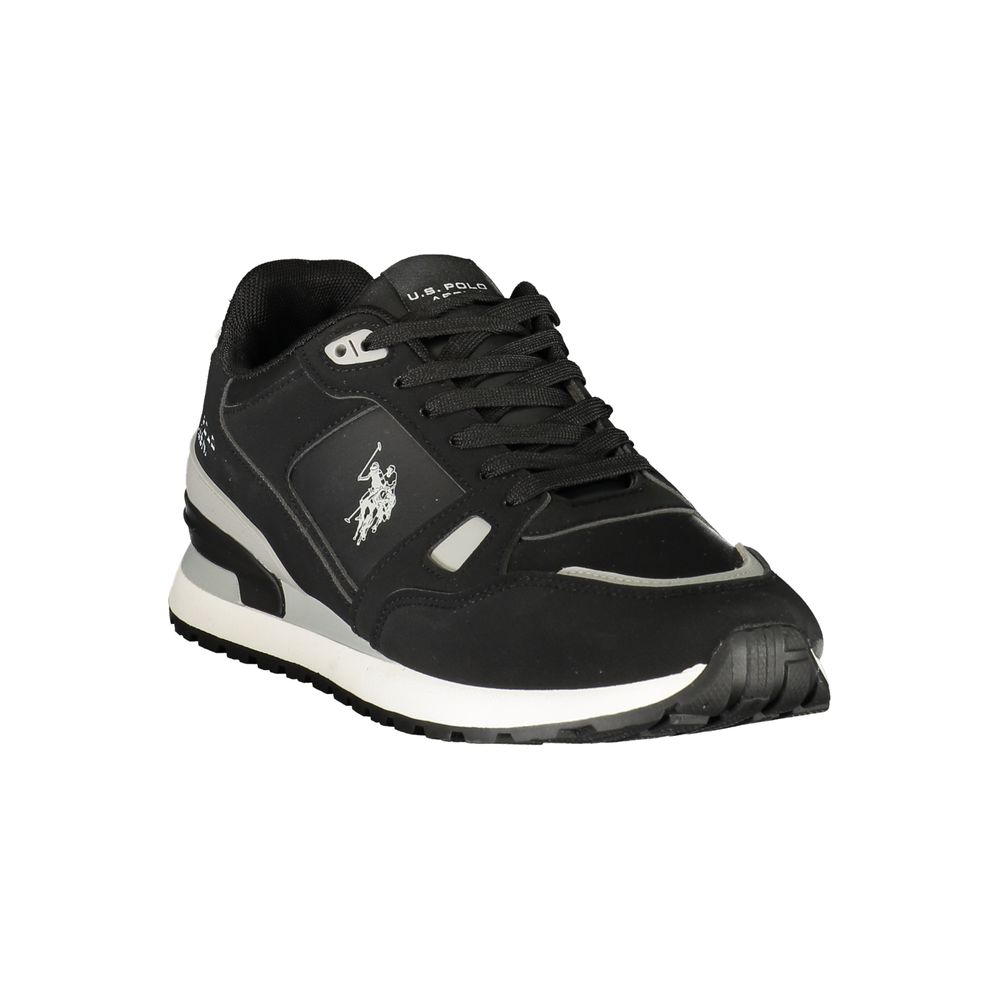 U.S. POLO ASSN. Black Polyurethane Men's Sneaker