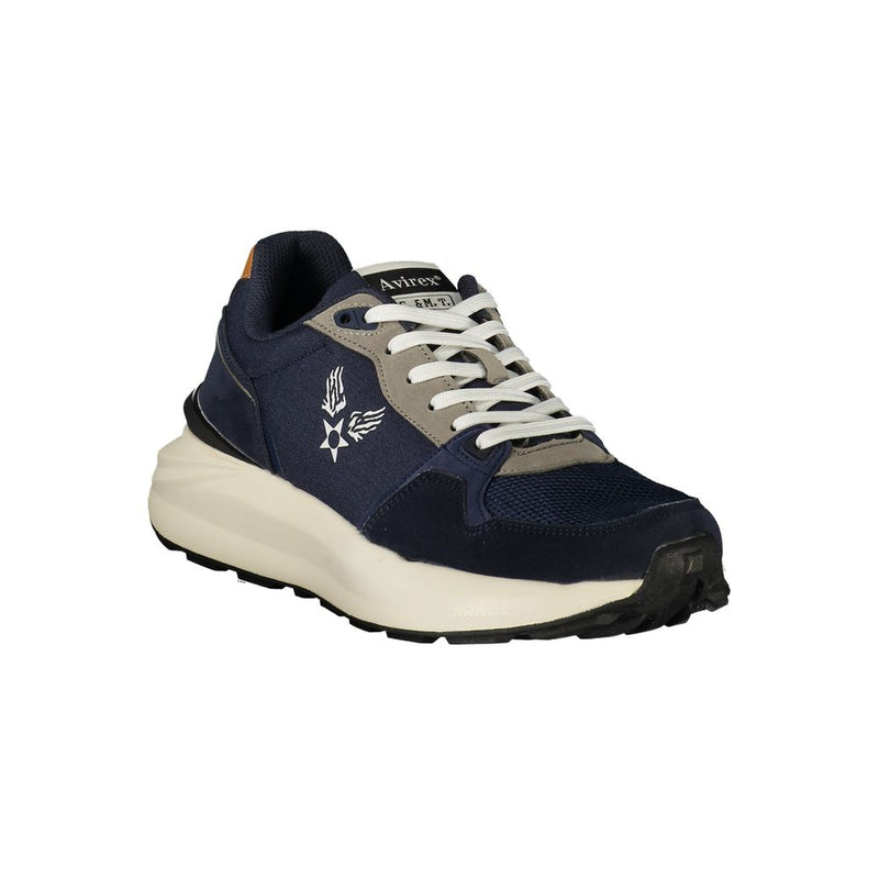 Avirex Blue Polyurethane Men's Sneaker