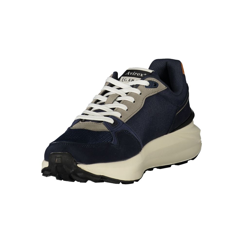 Avirex Blue Polyurethane Men's Sneaker