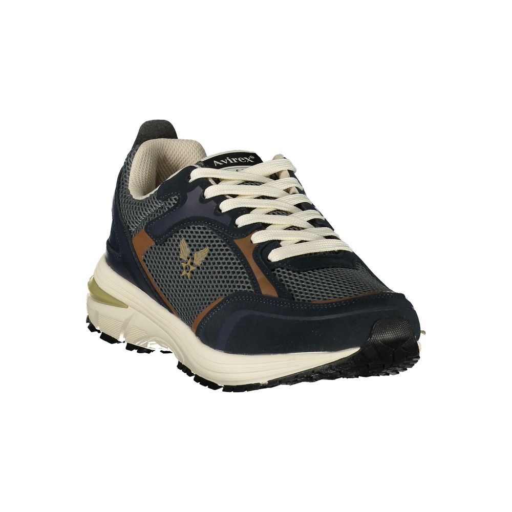 Avirex Blue Polyurethane Men's Sneaker