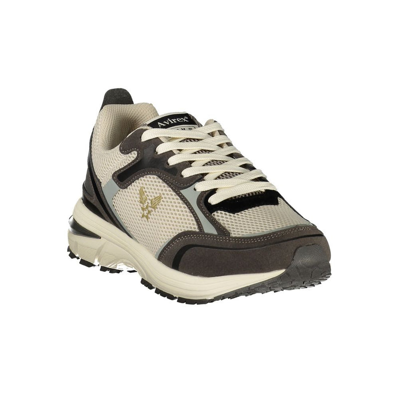 Avirex Bianco Polyurethane Men's Sneaker