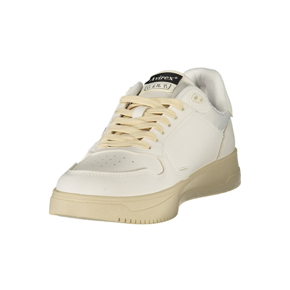 Avirex White Polyurethane Men's Sneaker