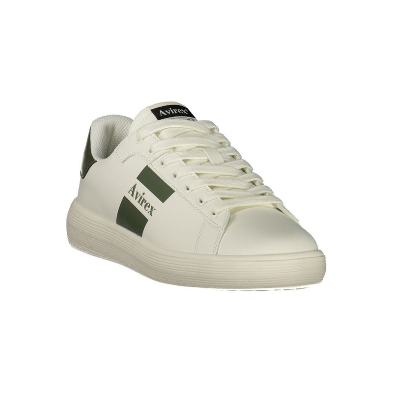 Avirex White Polyurethane Men's Sneaker - Stylish Comfort