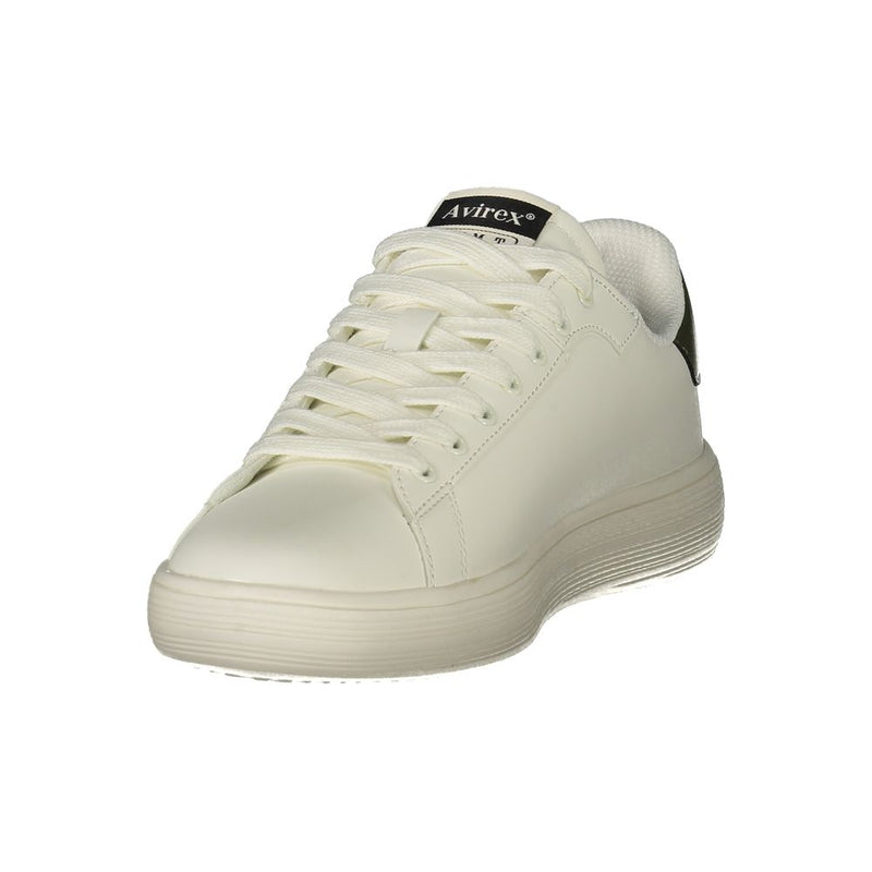 Avirex White Polyurethane Men's Sneaker - Stylish Comfort