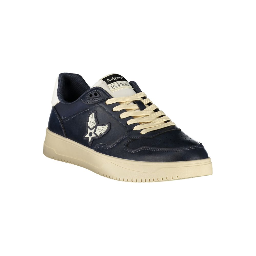 Avirex Blue Polyurethane Men's Sneaker