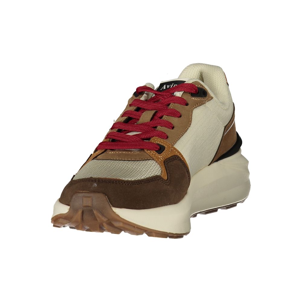 Avirex Beige Polyurethane Men's Sneaker - Stylish Comfort