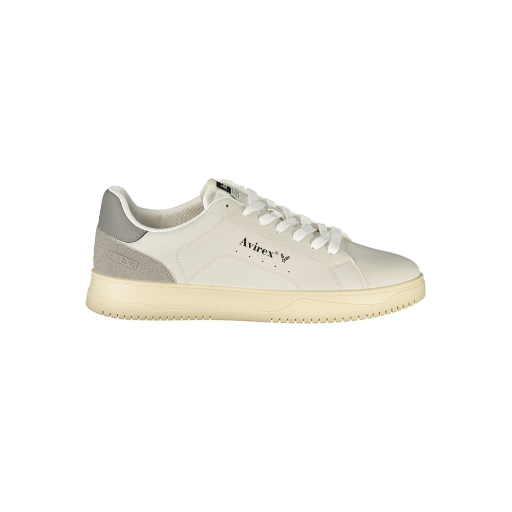 Avirex White Polyurethane Men's Sneaker