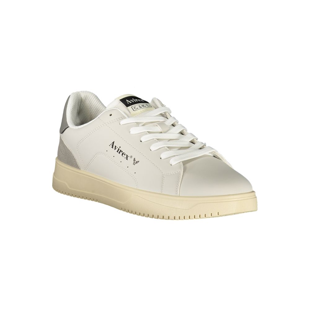 Avirex White Polyurethane Men's Sneaker