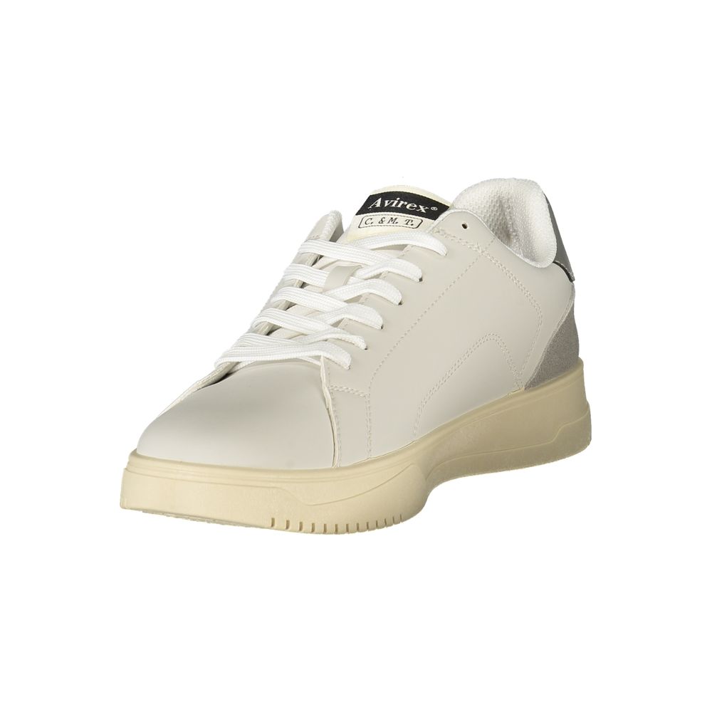 Avirex White Polyurethane Men's Sneaker