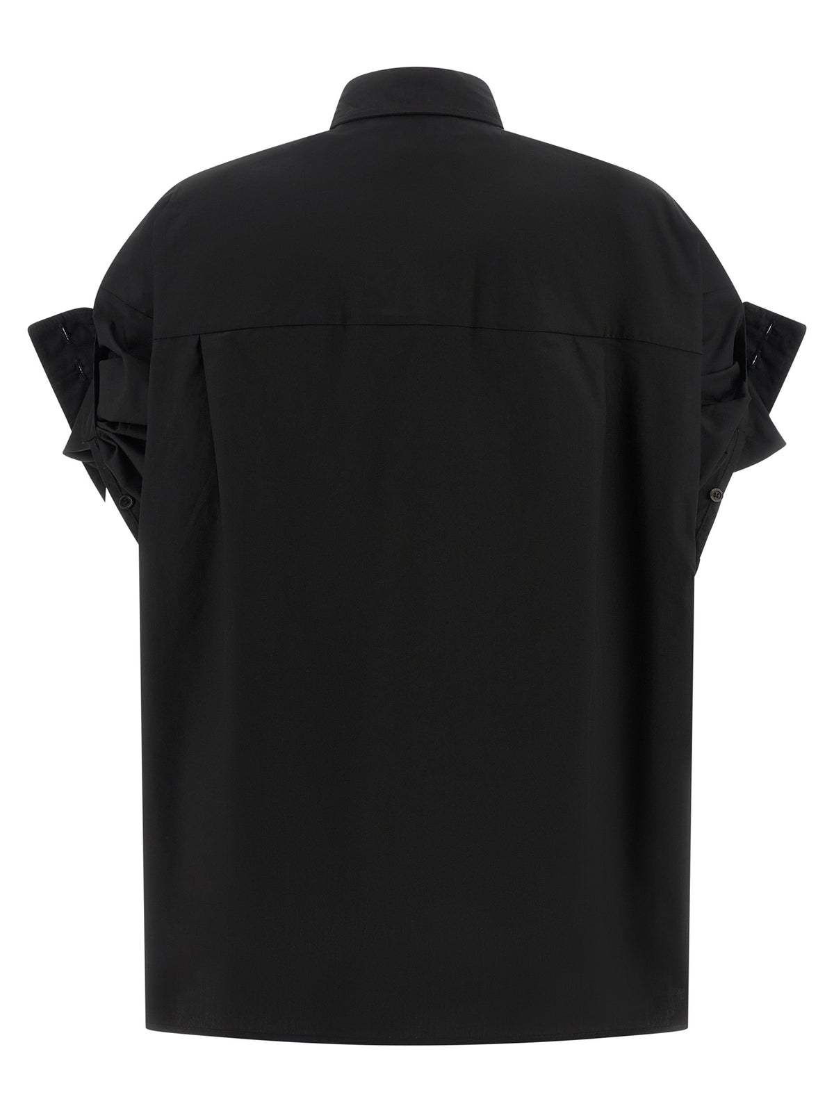 NUDE Black Cotton Blouse