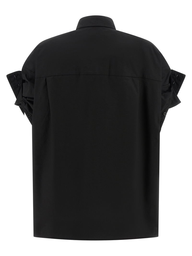 NUDE Black Cotton Blouse for Women