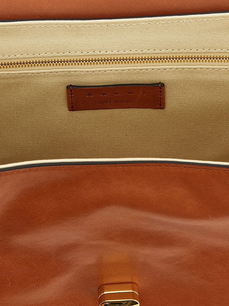 Marni Brown Calfskin Shoulder Bag - Chic & Versatile Design