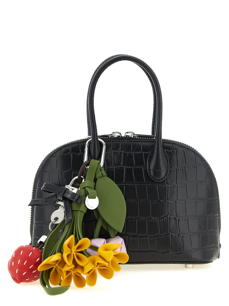 Self-Portrait Black Cowhide Handbag - Chic Mini Bag
