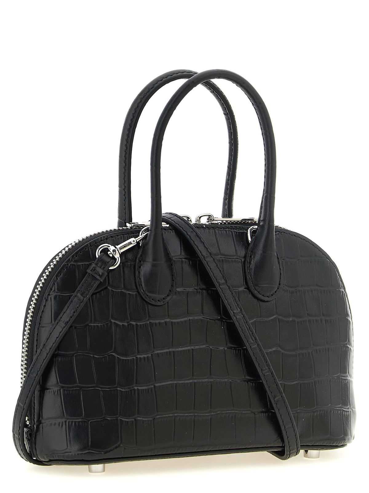 Self-Portrait Black Cowhide Handbag - Modern Elegance