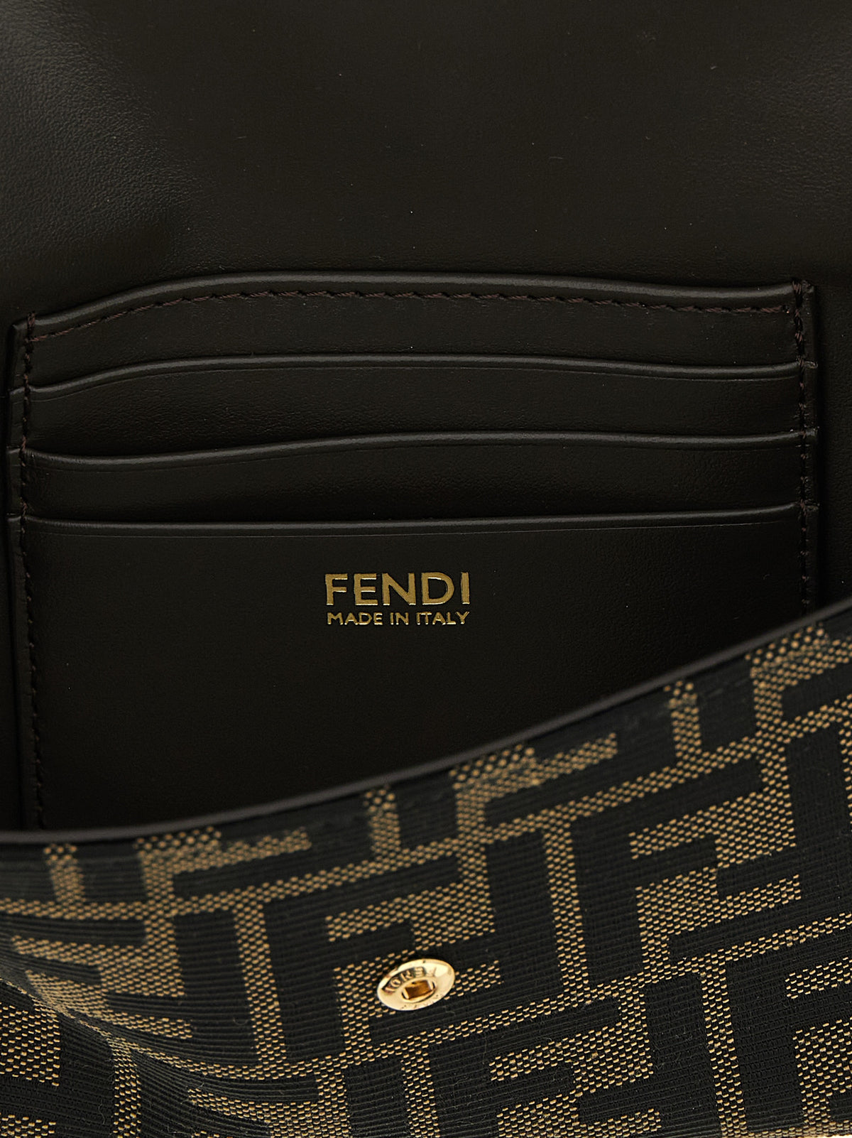 Fendi Tube Brown Polyester Cardholder - Luxury Accessory
