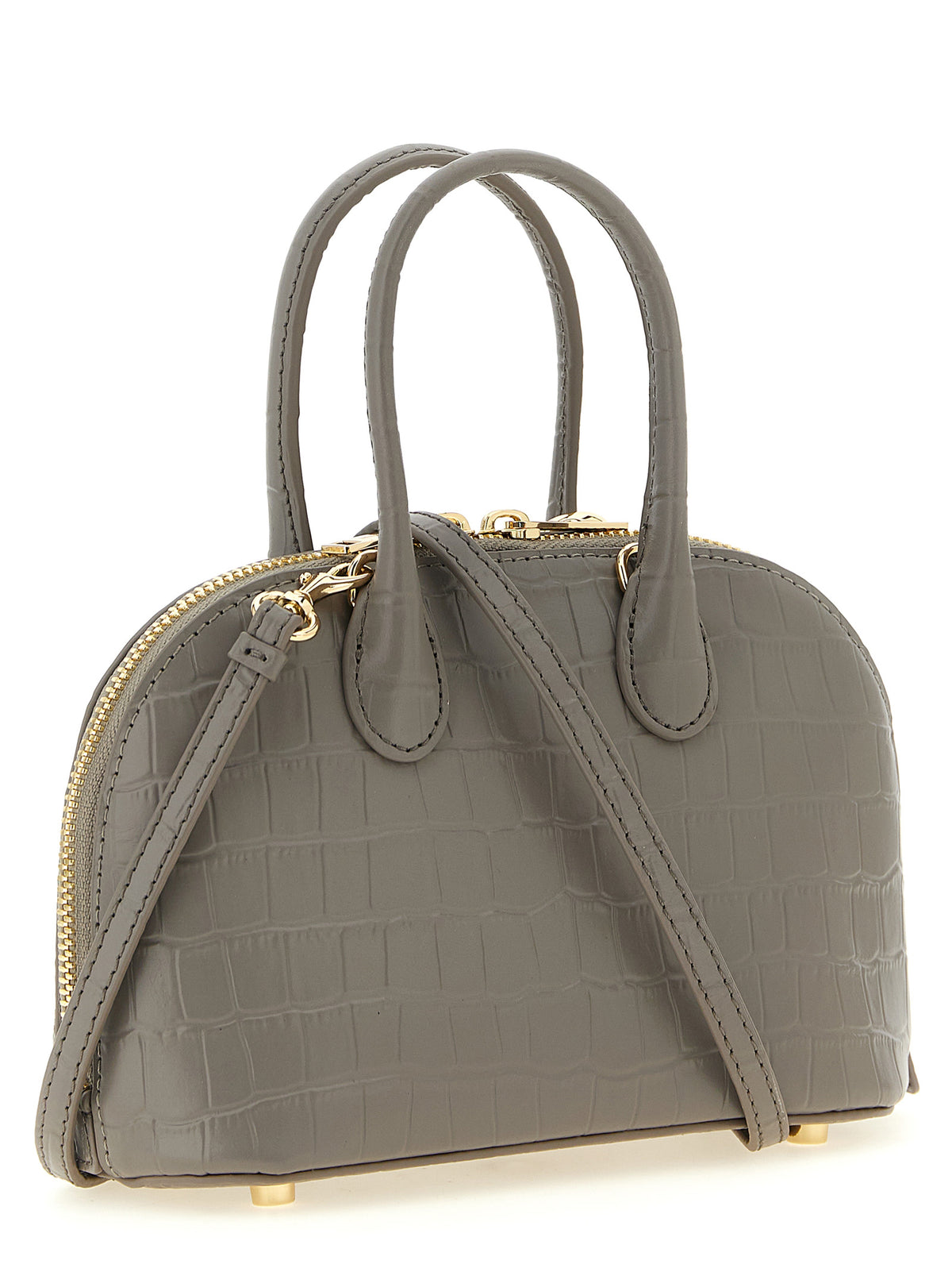 Self-Portrait Gray Cowhide Handbag