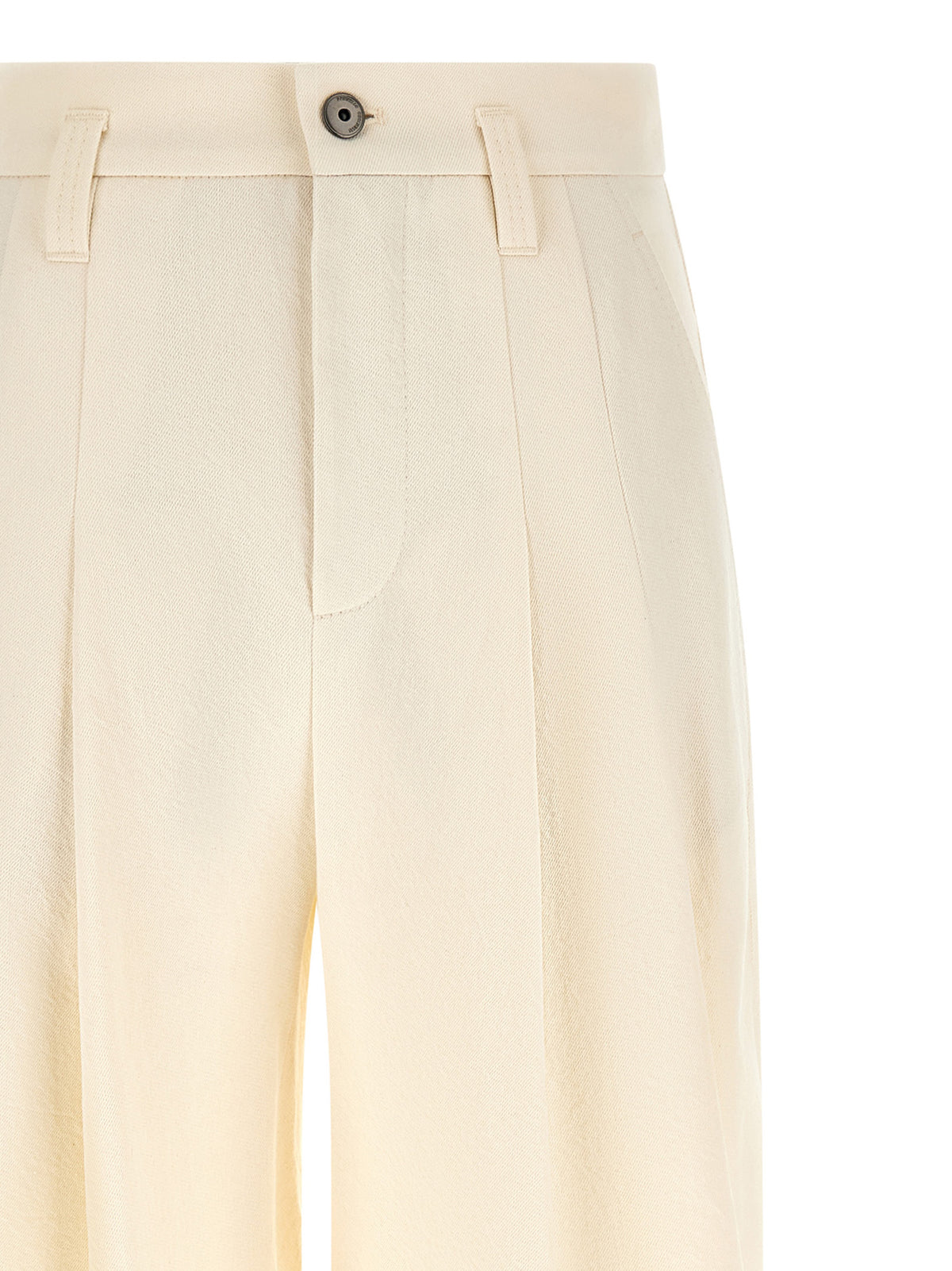 Brunello Cucinelli White Cotton Casual Pants for Women