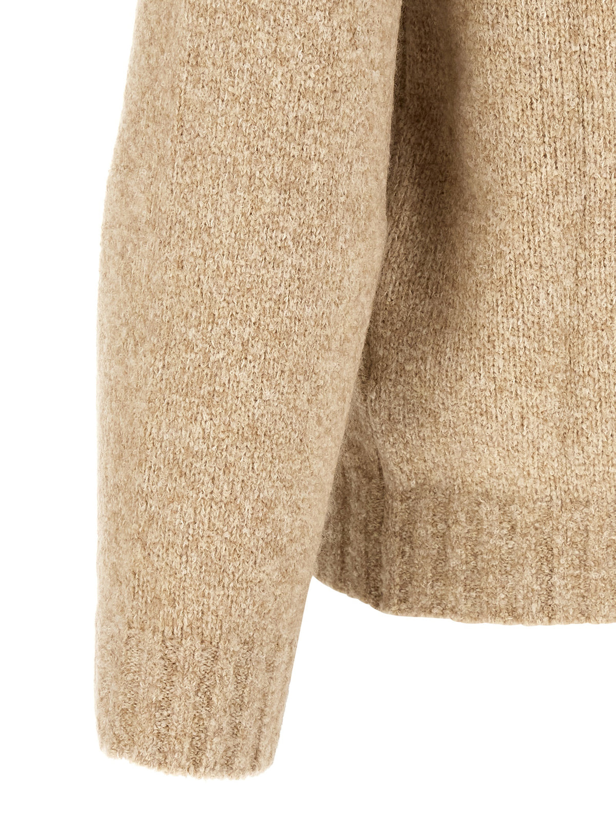 Brunello Cucinelli Beige Virgin Wool Cardigan