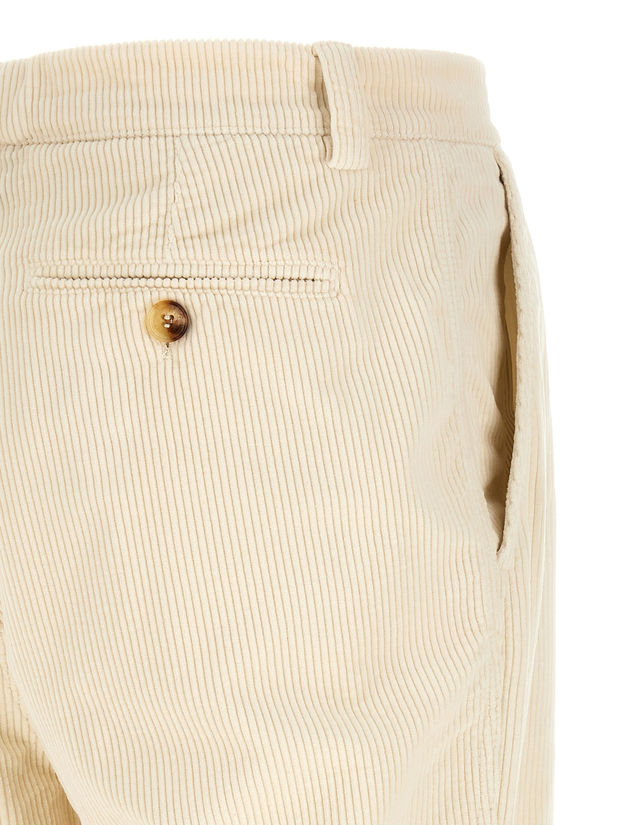 Brunello Cucinelli Beige Cotton Casual Pants for Men