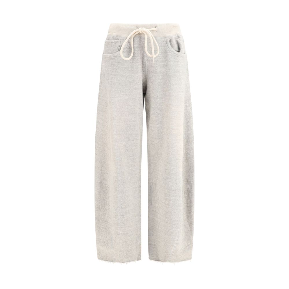 R13 Gray Cotton Casual Pants - Relaxed Fit Sweatpants