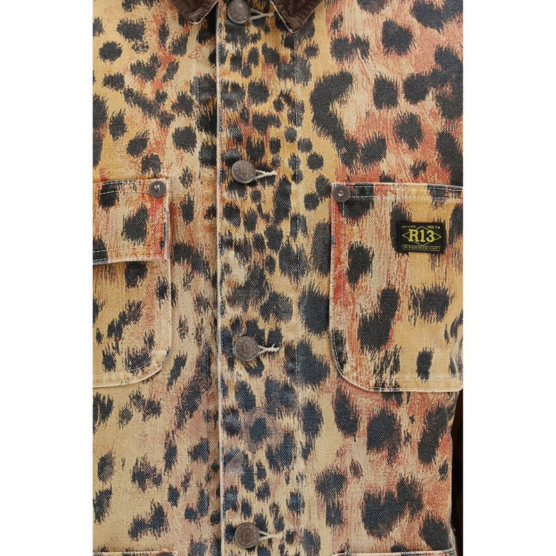R13 Multicolor Cotton Full-Length Jacket for Women