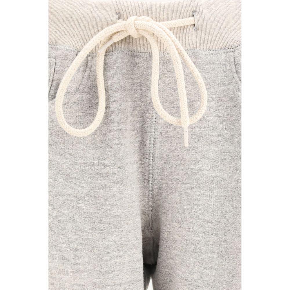 R13 Gray Cotton Casual Pants - Relaxed Fit Sweatpants