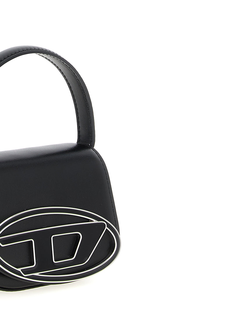 Diesel 1DR XS Black Cowhide Handbag - Modern Elegance