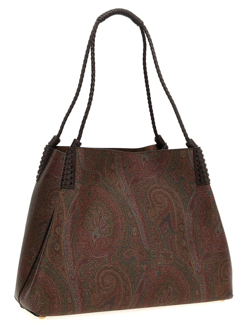 Etro Medium ‘Libra’ Brown Cotton Tote Bag