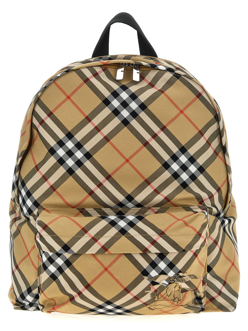 Burberry Beige Polyester Backpack - Stylish & Functional