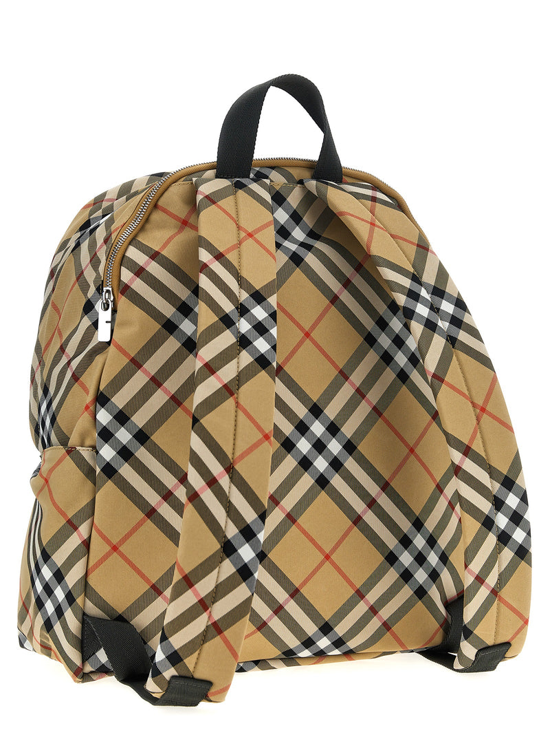 Burberry Beige Polyester Backpack - Stylish & Functional