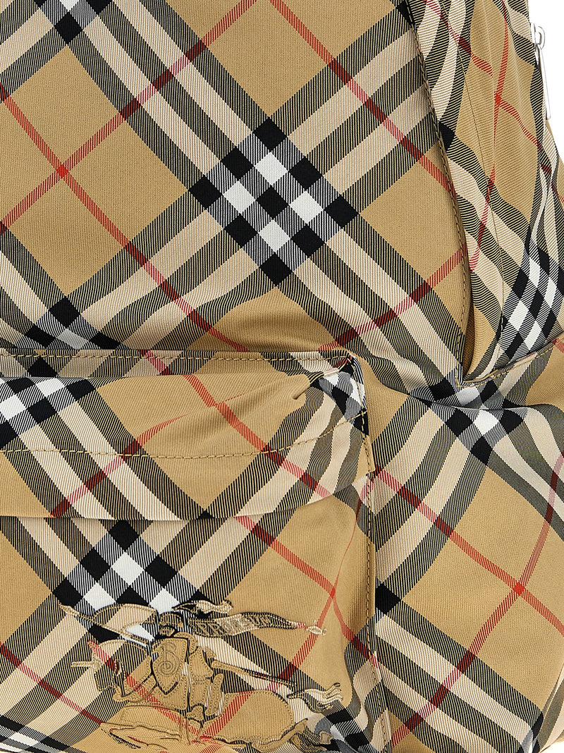 Burberry Beige Polyester Backpack - Stylish & Functional