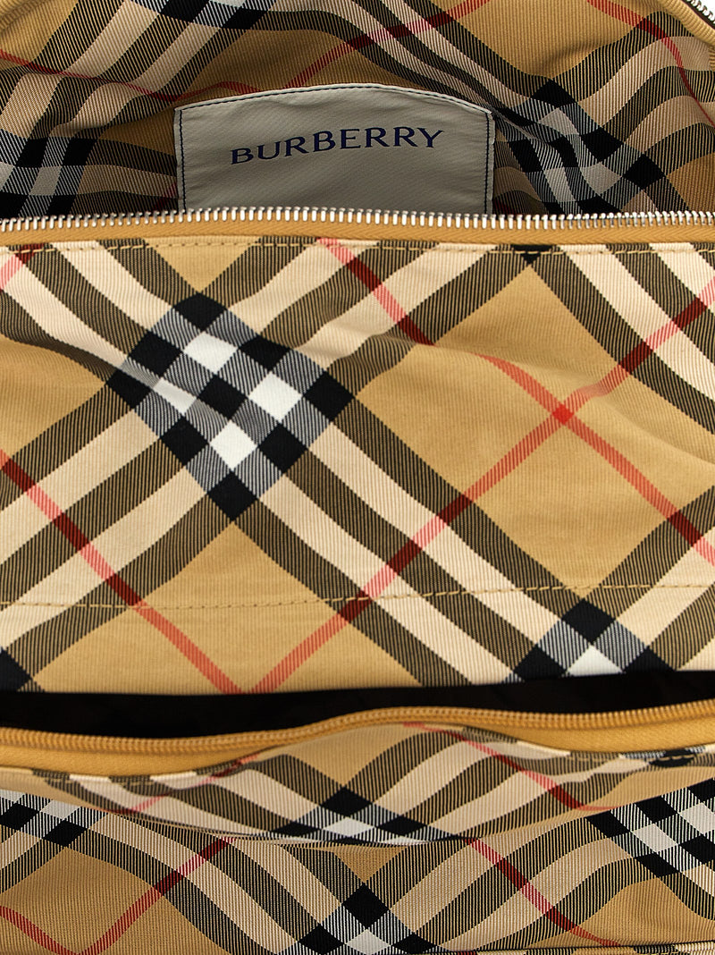 Burberry Beige Polyester Backpack - Stylish & Functional