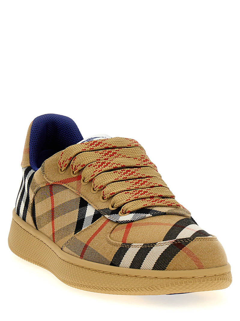 Burberry Terrace Check Multicolor Polyester Sneakers