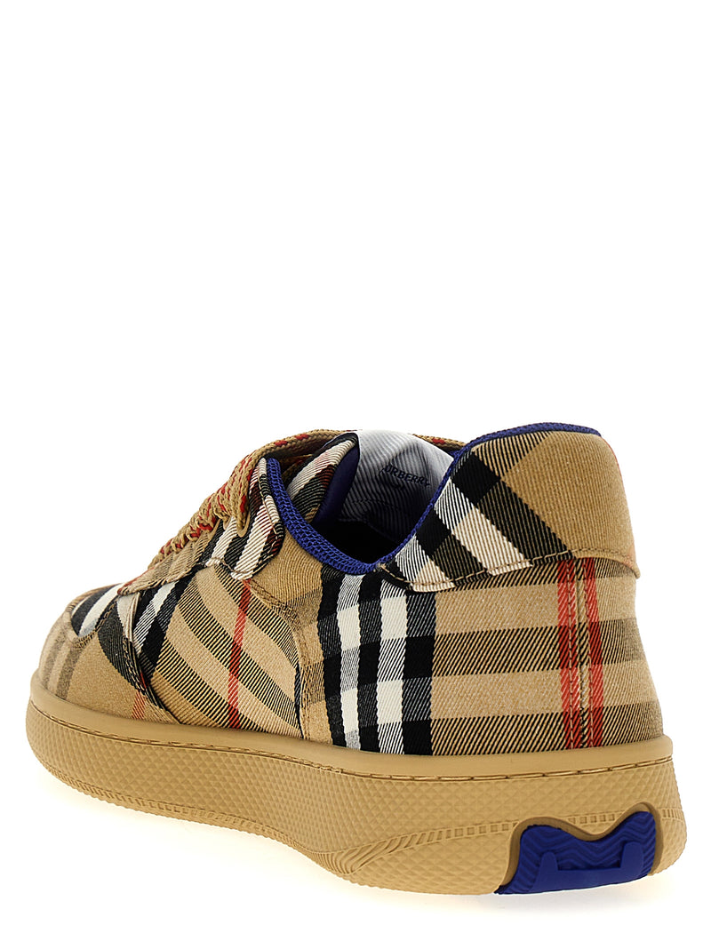 Burberry Terrace Check Multicolor Polyester Sneakers