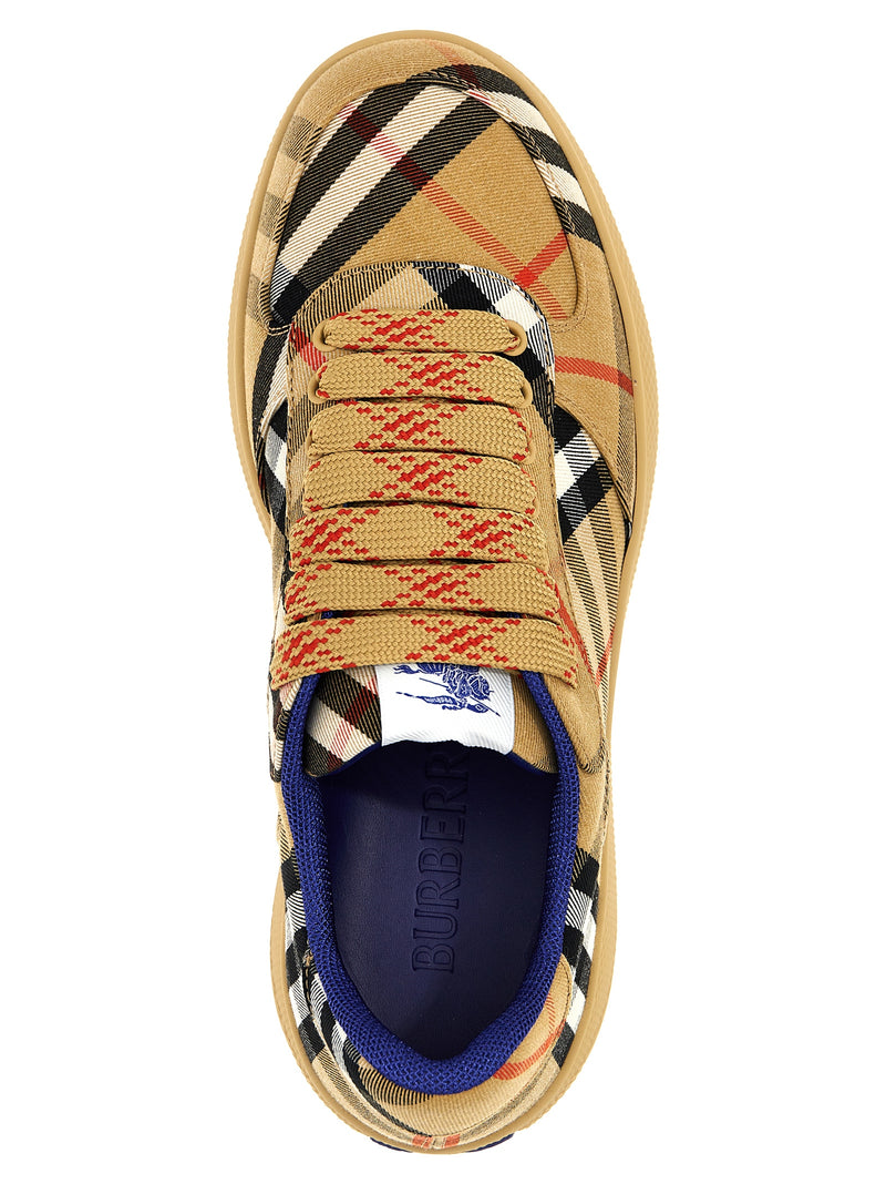 Burberry Terrace Check Multicolor Polyester Sneakers
