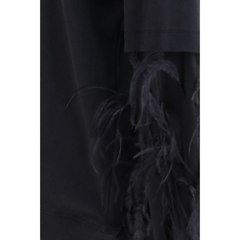 Darkpark Troy Black Cotton Sweatshirt for Women