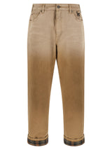 Golden Goose Beige Cotton Casual Pants