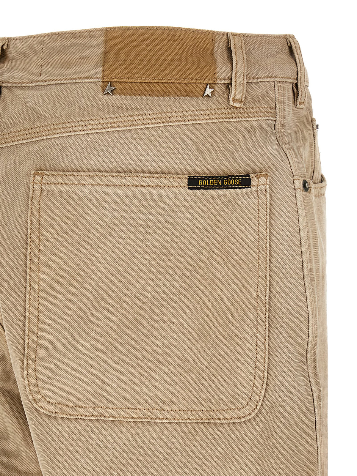 Golden Goose Beige Cotton Casual Pants